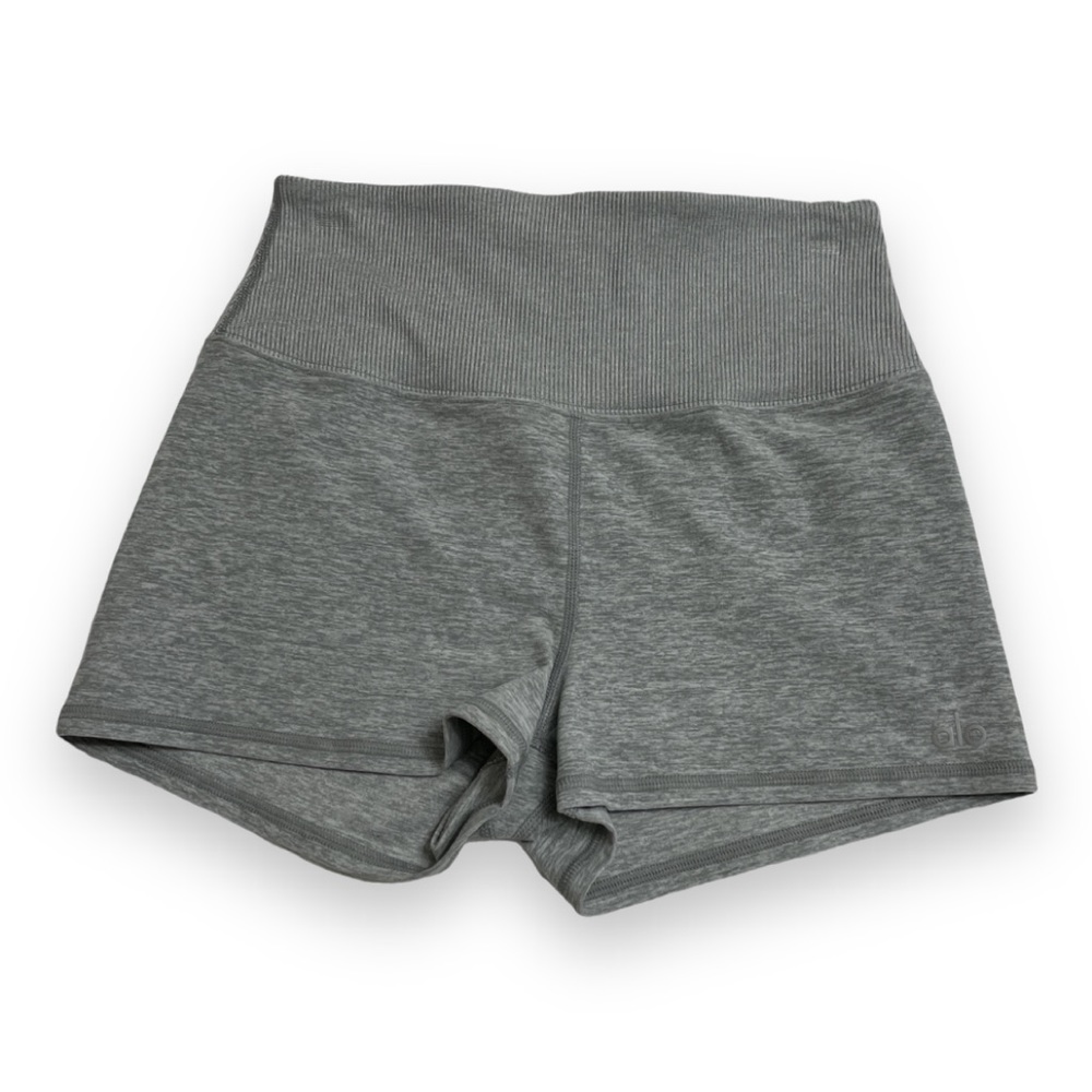alo alosoft heather gray shorts